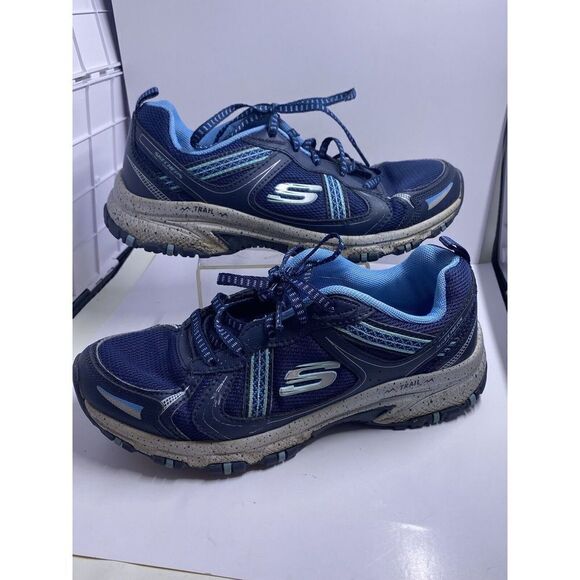 Sketchers Hillcrest Women's Trail Running Shoes 149820W, Size 7 Blue - Picture 1 of 8